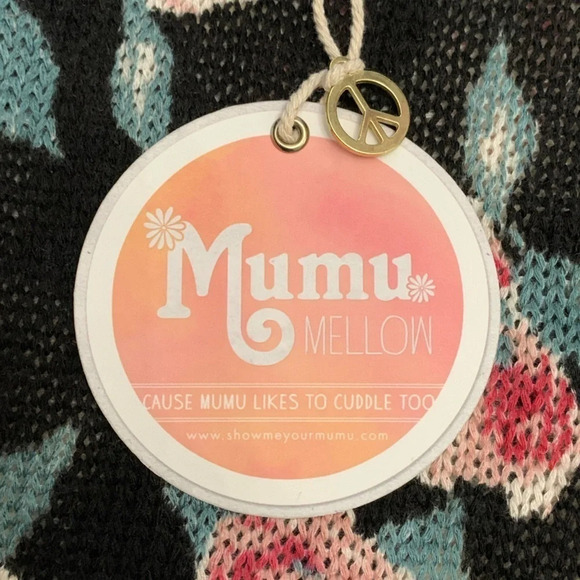 Show me your MuMu Mellow Bonfire Sweater Black Floral Boho Tunic - Picture 5 of 14